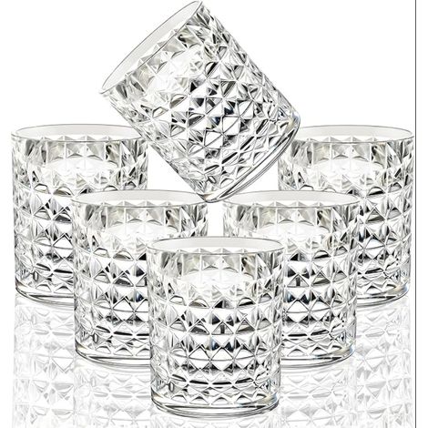 Tritan Plastic Water Glasses Juice and Soda Tumblers Acrylic Highball Cocktail Cups Drink Cups Long Cups Unbreakable Reusable Dishwasher Safe (1/5)
