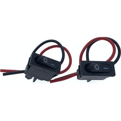 Petit interrupteur modifié pour voitures et camions : interrupteur à bouton-poussoir, interrupteur à bascule, interrupteur de klaxon, interrupteur de phares à verrouillage automatique, 12 V/24 V -- JB
