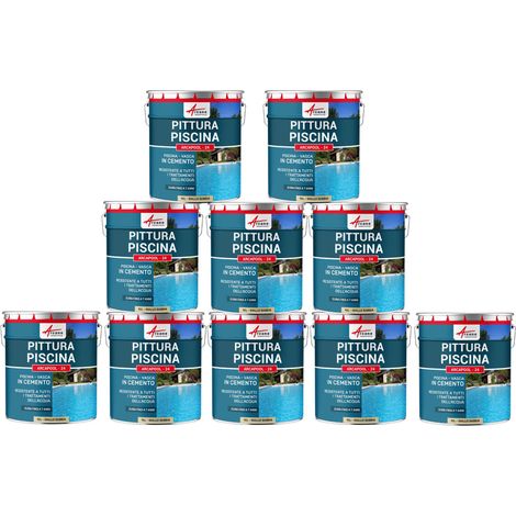Vernici impermeabilizzanti per piscine - ARCAPOOL - 24 - 10 x 10 L Giallo Sabbia - RAL 1002 - ARCANE INDUSTRIES