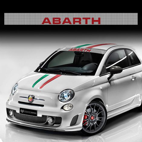 Fascia Parasole per Parabrezza Effetto FiltraVedo One Way Abarth (1/3)