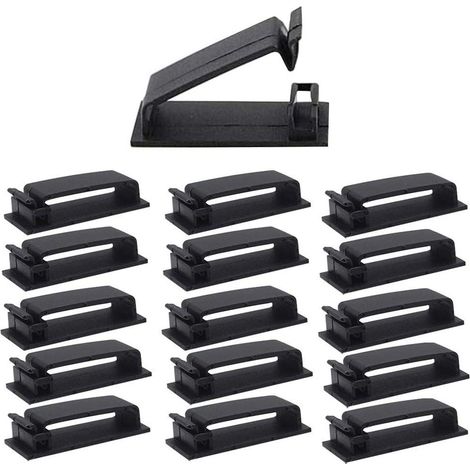 Packung mit 50 selbstklebenden Kabelbindern, selbstklebender Kabelorganizer