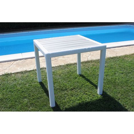 TAVOLO KORE 80 X 80 BIANCO COSMA WI806781 BIAN