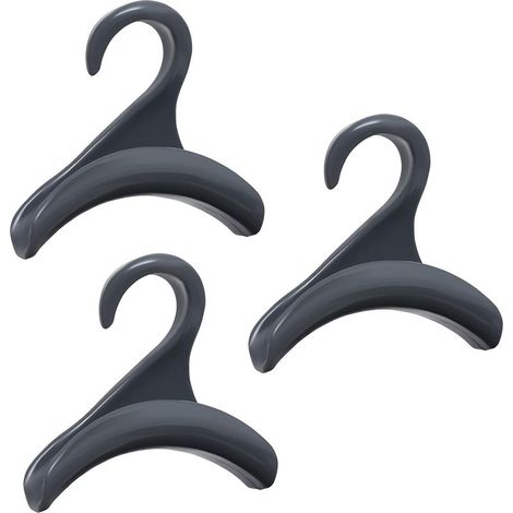 Set mit 3 grauen Handtaschen- und Herrentaschen-Organizern – Strapazierfähige graue Acryl-Handtaschenaufhänger für Kleiderschrank und Garderobe – Ideal zum Organisieren von Taschen, Schals und Krawatt (1/5)