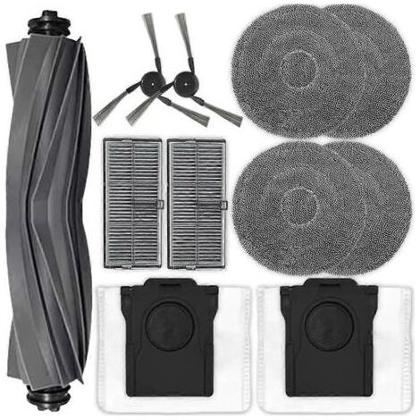 Pièces détachées pour aspirateur Dreame X40 Master / L40 Ultra / X40 Ultra : brosse principale en caoutchouc, filtre, brosse latérale, sac à poussière, lingettes de nettoyage (1/5)