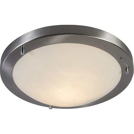 Modern Ceiling Light Steel 31 cm IP44 - Yuma