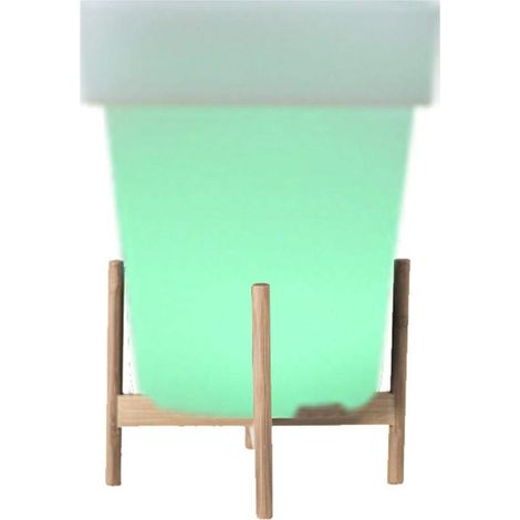 Vaso di fiori con luci LED – Impermeabile – Orchidea – Decorazione notturna per balcone e giardino