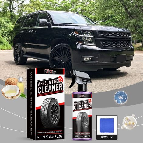 Car cleaner, stain remover, brightener, powerful stain dissolving car care cleaner -- 120ml + 1 towel (1/5)