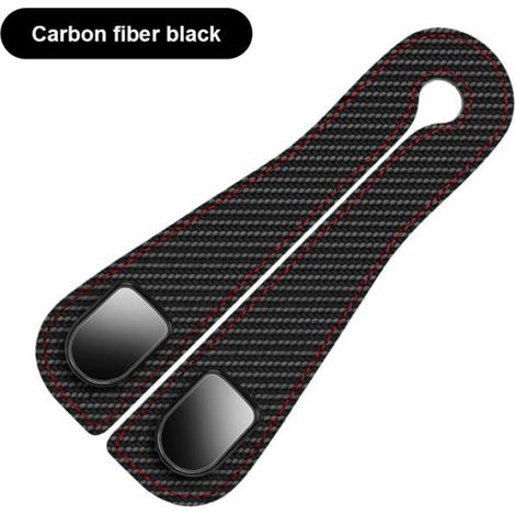 2 PCS Crochets en cuir PU pour voiture, noir, pour les organisateurs de la banquette arrière et des pièces automobiles féminines (1/4)