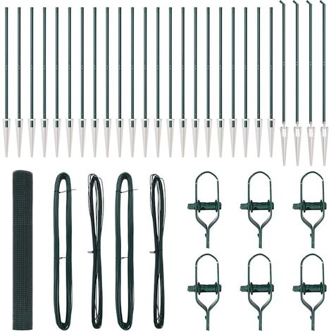 Maison Exclusive - Schweißdrahtzaun mit Spikes 50 x 1,2 m (B x H)