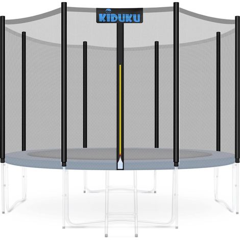 Filet de Sécurité pour Trampoline Universel Noir Polyéthylène Résistant aux UV Fermeture Éclair Intégrée pour Diamètres 244 à 427 cm Usage Extérieur Familial (1/5)