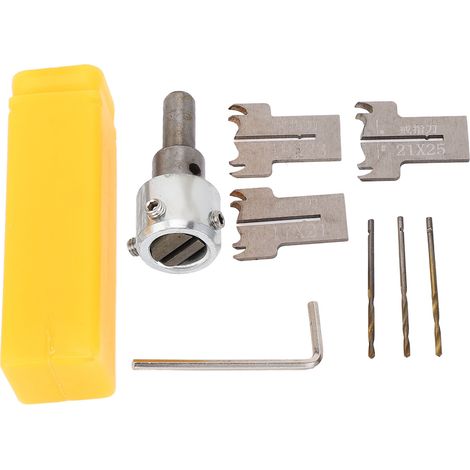 Ensemble de 8 forets multifonctionnels HSS pour le travail du bois, comprenant 3 lames, pour la fabrication de bracelets et d'anneaux. (1/5)