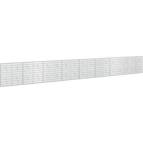 Gabione con Filo da 3,5 mm e Rete da 5x10 cm 850x10x100 cm