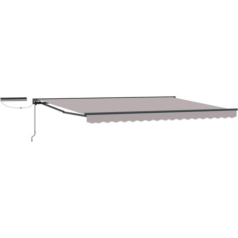 Auvent rétractable électrique Gris clair et anthracite 4 × 3 m vidaXL (1/5)
