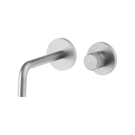 Außen-Set für Unterputz-Waschtischmischer Steel Looking, mit Auslauf 178 mm. Paffoni Serie Jo JOBOX105ST70 Messing - Steel looking (1/2)