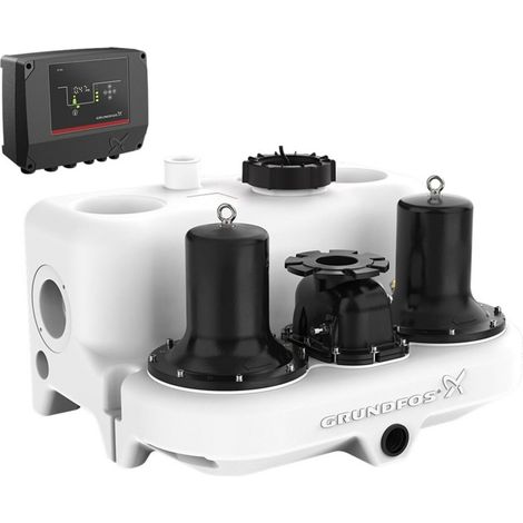 Grundfos Fäkalienhebeanlage Multilift MD.12.3.4, 509x722x868mm 3x400V 1,5kW, 1430/min max. Förderhöhe 8,5m (1/2)