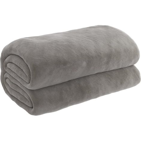Gewichtsdecke mit Bezug Grau 200x230 cm 9 kg Stoff vidaXL