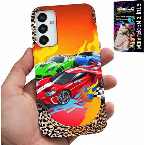 Hülle für Samsung Galaxy M13 4G – Für Kinder, Rennwagen + Glas (1/5)