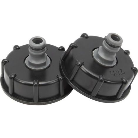 Adattatore S60x6 – 2 uscite da 1/2 pollice (60 mm) per serbatoi d'acqua da 1000 litri (1/5)
