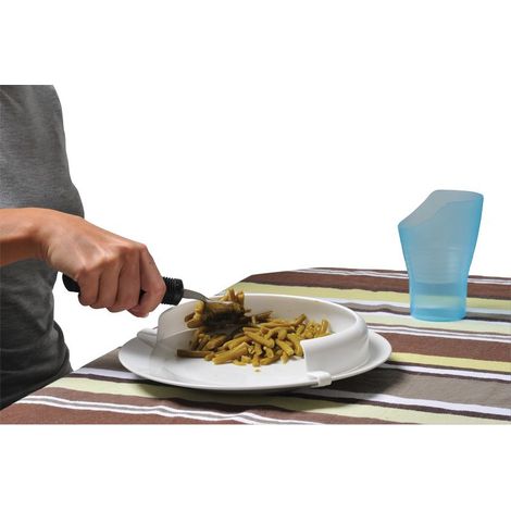 Rebord d'assiette incurvé - Rouge
