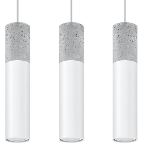 Onjo 3 GU10 suspension béton blanc lumilo 06.449.49 (1/5)