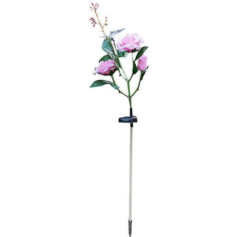 1 lampe solaire LED en forme de fleur (1/3)