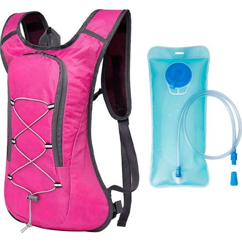 Ultraleichter, atmungsaktiver Fahrradrucksack mit 2-Liter-Trinksystem für Radfahren, Wandern, Camping, Laufen und andere Outdoor-Sportarten. (1/5)