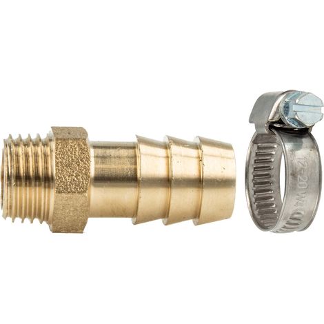 tecuro Sauger Schlauchtülle Ø 60 mm x 2 Zoll AG und W4 Schlauchschelle 60-80 mm (1/5)