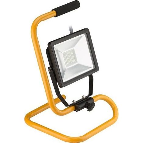 Proyector LED de exterior con base  Negro  30W