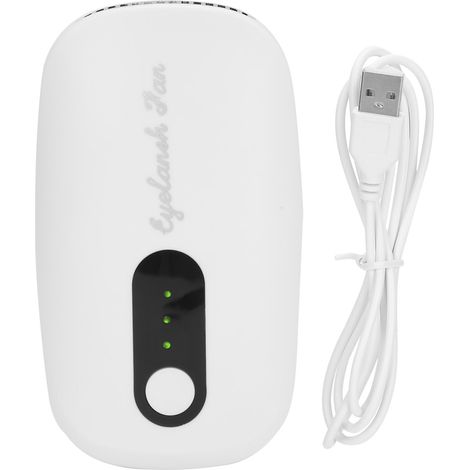 Mini séchoir à cils rechargeable USB ventilateur blanc pour séchage colle extension cils greffage (1/5)