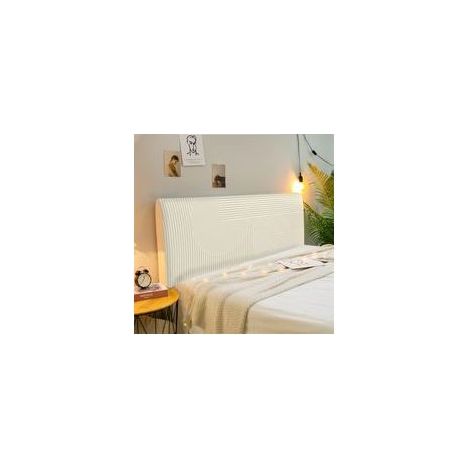 (100 cm, Nordic Lines 8) Housse de tête de lit extensible, protection pour tête de lit, housse de tête de lit lavable, douce et respirante, pour lits simples, doubles et king size (1/5)