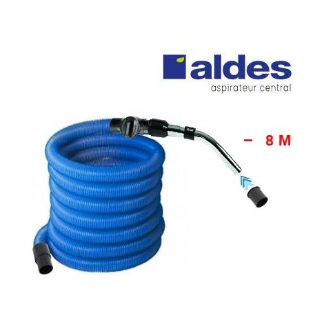 Flexible ALDES avec poignée standard chromée remplace la poignée de commande pneumatique ALDES 11070062 avec douille de démarrage et vanne d’arrêt - longueur au choix - 8m