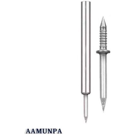 Double Head Nail, Galvanized Steel Nails, Double Head Skirting Wire Seamless Nail, Seamless Invisible Safety Screws, Skirting Nail with Specific Nail Sleeve Tool, for Upholsterer, Pl (1/4)