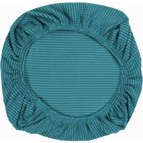 Dehnbarer Stuhlbezug für Bürostühle, Drehstühle, Stuhlhusse (Juwelenblau 50-65 cm × 50-63 cm) (1/5)