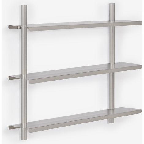 Estantería de pared en acero inoxidable Eralia SKLUM &x2194&xFE0E 90 cm (1/5)