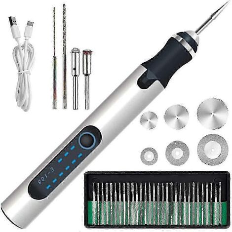 Electric Engraving Pen Cordless Mini Carving Pen With 3 Adjustable Speed 300mah Rechargeable Engraver Machines (1/5)
