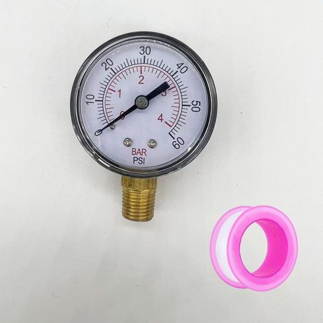 Filter pressure gauge pool ECX270861 pressure gauge 1/4 inch NPT swimming pool instrument -- ECX270861 (1/5)