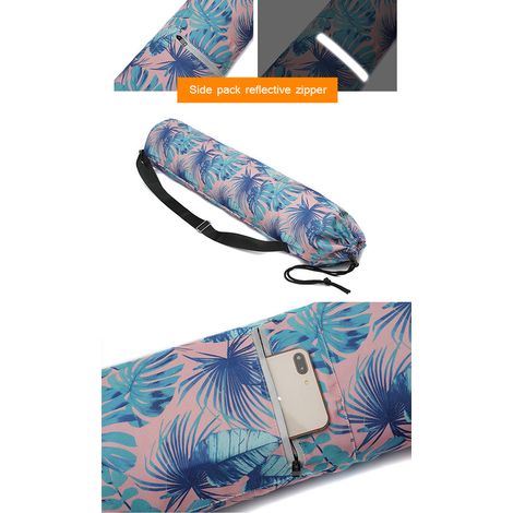 75 x 16 cm bedruckte Yogamatten-Tasche aus Canvas, Sporttasche, Aufbewahrungstasche für Fitnesstraining (1/5)