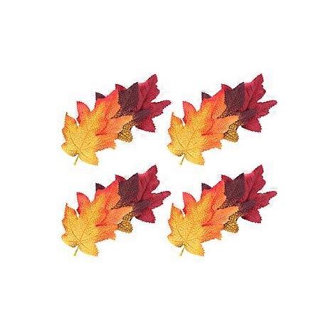 16-teiliges Halloween-Dekorationsset mit künstlichen Ahornblättern (14,5 x 12,5 cm)