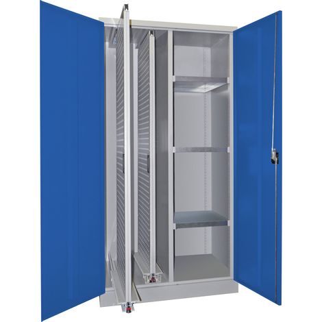 Pavoy 706301 Vertikalauszugschrank mit 2 Auszügen und 3 (1/3)