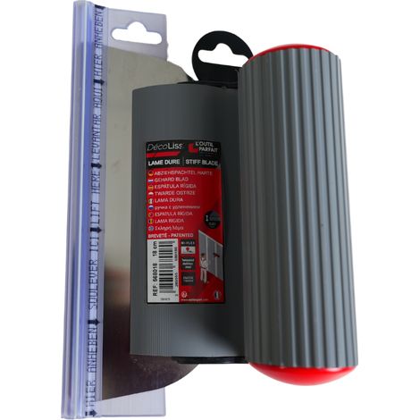[568018-parfait] Lame à lisser L'Outil Parfait DécoLiss Dur 18cm inox trempé 0,4mm