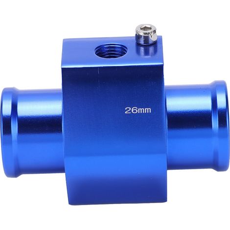Adaptateur de tuyau avec capteur métallique de température d'eau et colliers de serrage, 26 mm (1/5)