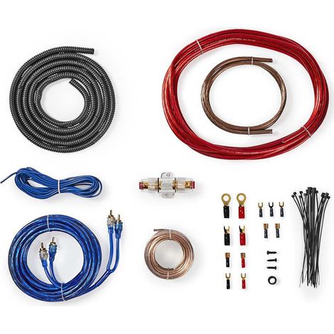 Kit de conectores de audio para automóvil  800W  Chapado en oro  Ampolla