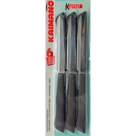 Kaimano coltelli Kapital plastica metà seghetto 6 pezzi