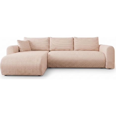 Sofá rinconero Comfivo 449, Trilla 222.04, Función de descanso, Almacenaje, 252x158x80cm, 0
