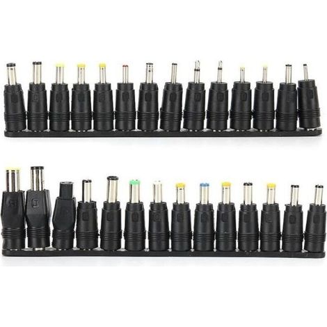 (Wie abgebildet) Laptop-Netzteil, 28 Stück DC-Netzadapterstecker 5,5 x 2,1 mm (1/4)