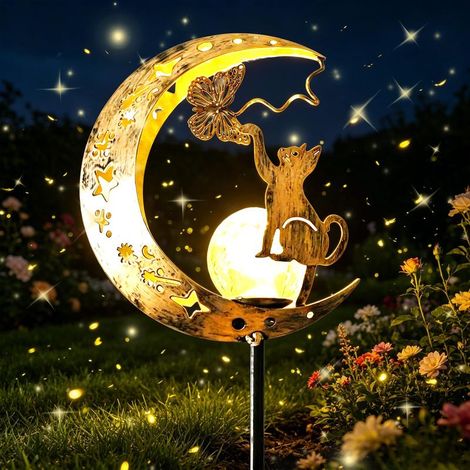 Lampes solaires de jardin, décoration d'extérieur, étanches adaptées aux pelouses, allées, patios, balcons et cours. (1/5)