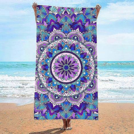 Mikrofaser-Reisehandtuch für Damen – weiches Material, schnelltrocknend und hoch saugfähig, ideal für Strand, Pool, Urlaub und Outdoor-Aktivitäten. (1/5)