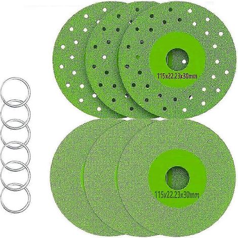 Disques de meulage diamantés de 115 mm (4,5 pouces), lot de 6, pour carrelage, céramique et marbre. (1/5)