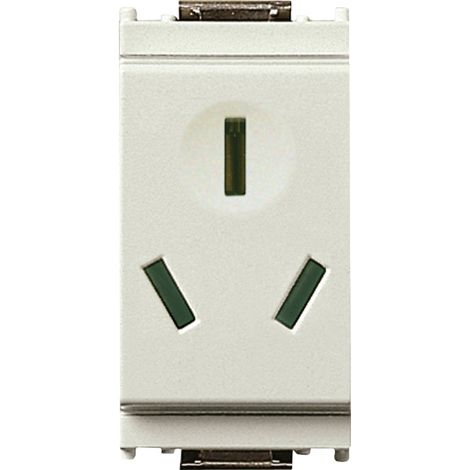VIMAR - 16251.B SICURY 2P+T 10A Enchufe blanco chino