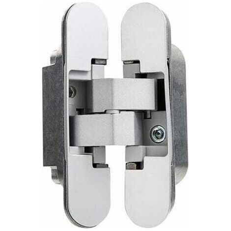 Charnière Invisible pour Portes Lourdes - Lot de 2 (Charge 40 kg, Ouverture 180º) (1/5)
